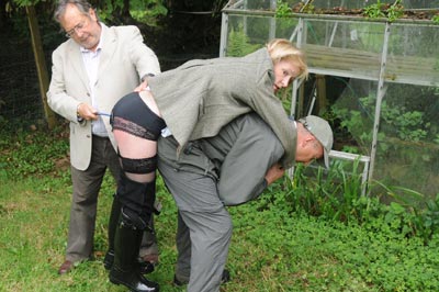 Whipped on her jodhpurs