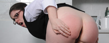 A hard spanking on the bare bottom
