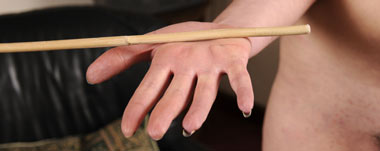 A hand caning for Sarah